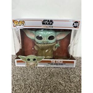 Funko Pop! - Star Wars The Mandalorian The Child 369 - 10" Bobble-Head Jumbo
